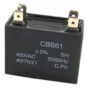 Capacitor de marcha en 250V para ventiladores