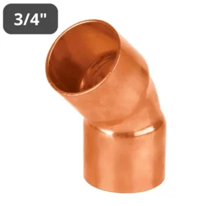 Codo de cobre 3/4 x 45°