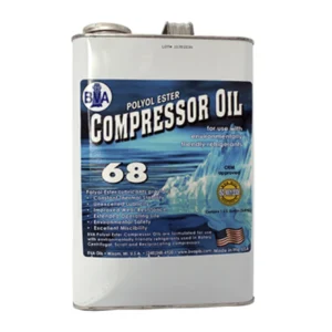 Aceite polyolester POE, viscosidad ISO 68, galón, BVAPOE68G, BVA