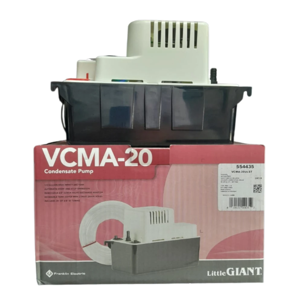 Bomba de condensado,hasta 20' (6 mts) de elevación, 230 voltios, modelo VCMA-20ULST-230, LITTLE GIANT