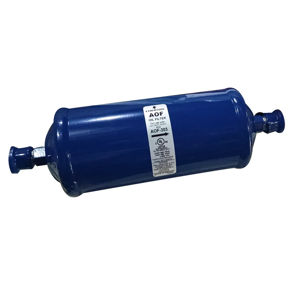 Filtro de aceite, conexión flare 3/8", R410A, modelo AOF303 064952, COPELAND WR