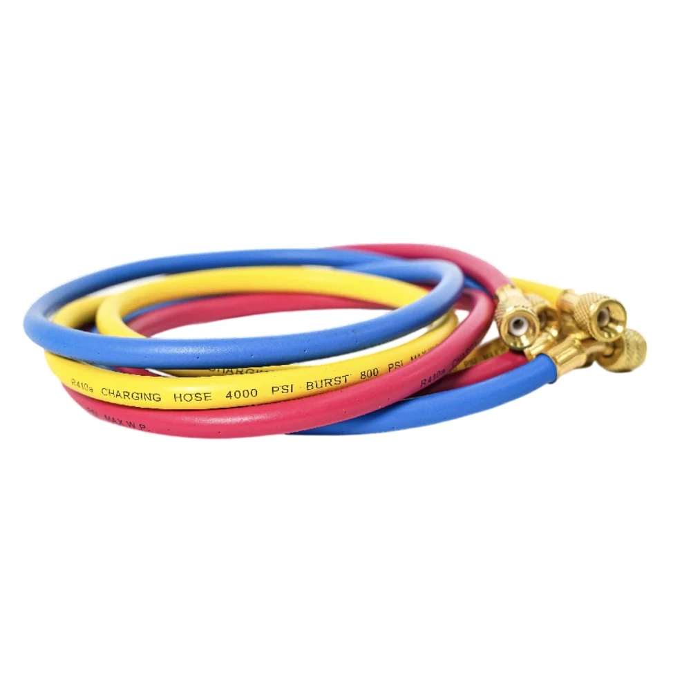 Juego de mangueras para manometro, 48" de 5/16" flare, 800-4000PSI, modelo JT-CH800-48-R410A, JOLUTECH