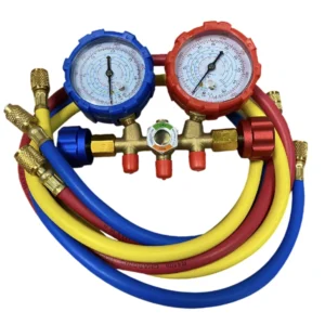 Manometro completo con visor, R32/R410A/R134A/R22, mangueras 36", modelo JT-LT-536G-R410A/R32, JOLUTECH