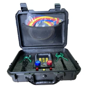 Juego de manometro digital, con sondas de temperatura y mangueras 60", modelo LT650A, JOLUTECH