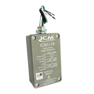 Protector sobretension, 100kA 120/240VAC, DUAL LED UL TIPO 2, modelo 517A, ICM