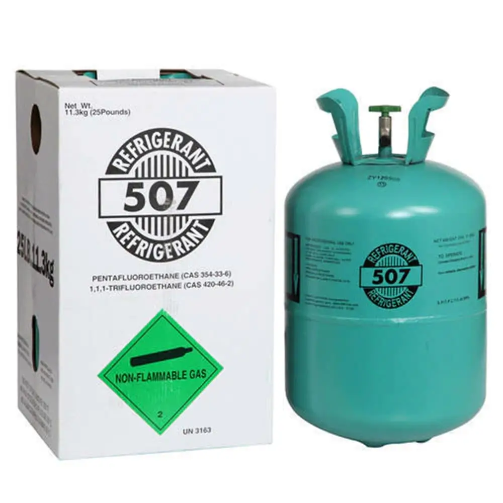Gas Refrigerante R-507, tanque de 25 Lbs/11.3 Kgs