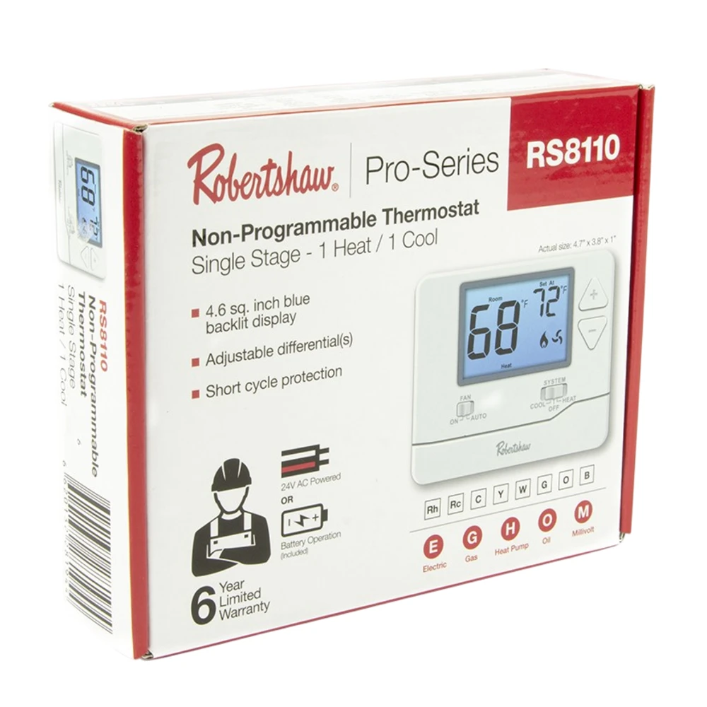 Termostato 1 etapa digital, modelo RS8110, ROBERTSHAW