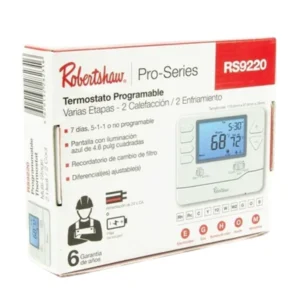 Termostato 2 etapa digital, programable 7 dias & 5-1-1, modelo RS9220, ROBERTSHAW
